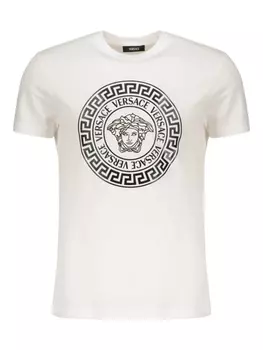 Футболка из хлопка Versace, белый