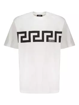 Футболка из хлопка Versace, белый