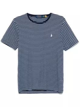 Футболка из хлопка в полоску Polo Ralph Lauren, синий