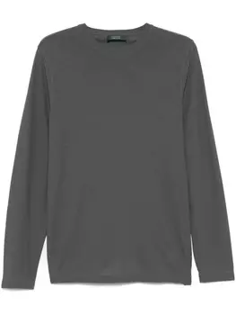 Футболка из хлопка Zanone, серый