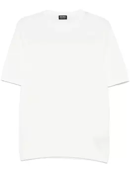 Футболка из хлопка Zegna, белый