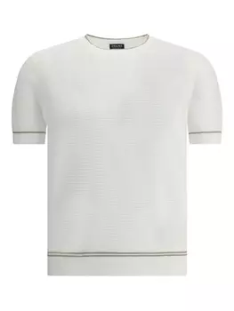 Футболка из хлопка Zegna, белый