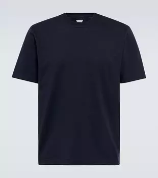 Футболка из хлопкового джерси Bottega Veneta, синий