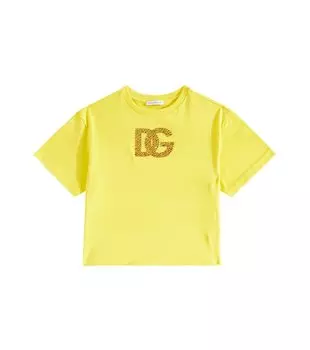 Футболка из хлопкового джерси DG Dolce&Gabbana, мультиколор