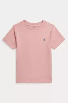Футболка из хлопкового джерси для мальчиков Polo Ralph Lauren, розовый
