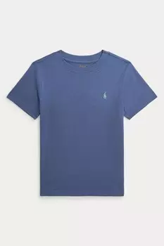 Футболка из хлопкового джерси для мальчиков Polo Ralph Lauren, синий