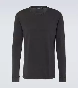 Футболка из хлопкового джерси Dolce&Gabbana, черный