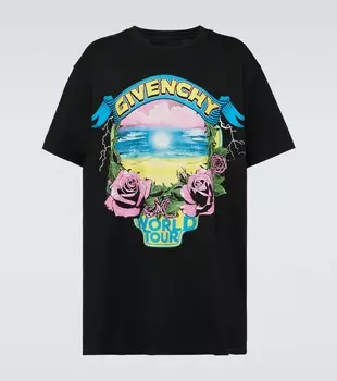 Футболка из хлопкового джерси givenchy world tour Givenchy, черный