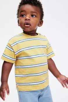 Футболка из хлопкового джерси H&M, мультиколор