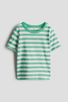 Футболка из хлопкового джерси H&M, мультиколор