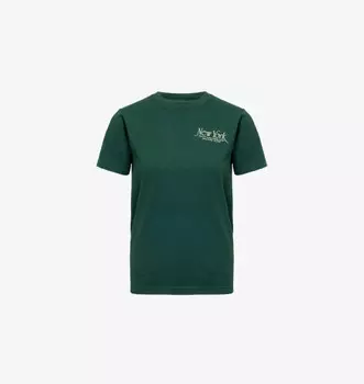 Футболка из хлопкового джерси Ivy ny Sporty & Rich, цвет forest