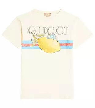Футболка из хлопкового джерси из коллаборации с Peter Rabbit Gucci, мультиколор