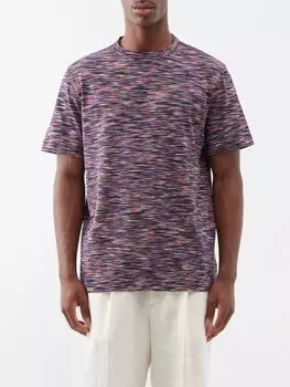 Футболка из хлопкового джерси космического цвета Missoni, мультиколор