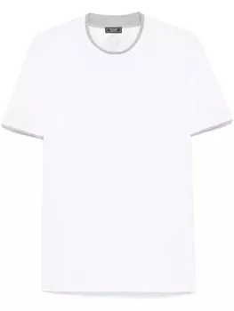 Футболка из хлопкового джерси Peserico, белый
