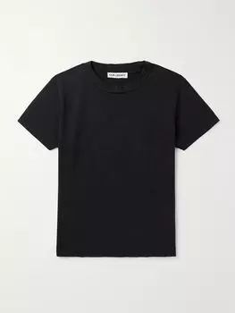 Футболка из хлопкового джерси с аппликацией логотипа Bliss OUR LEGACY, черный