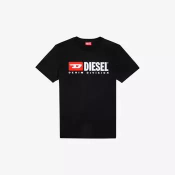 Футболка из хлопкового джерси с фирменным принтом T-Diegor Diesel, цвет 9xx