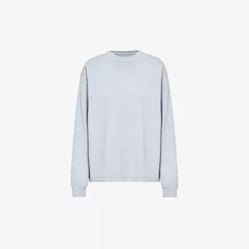 Футболка из хлопкового джерси с фирменным принтом everywear comfort Gymshark, серый