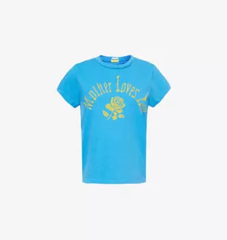 Футболка из хлопкового джерси с фирменным принтом «goodie goodie» Mother, цвет mother loves