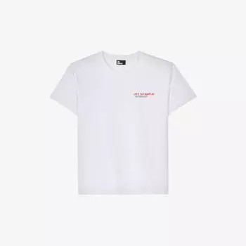 Футболка из хлопкового джерси с графическим логотипом The Kooples, цвет whi01