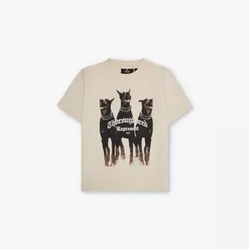 Футболка из хлопкового джерси с графическим принтом от чистокровной породы Represent, белый