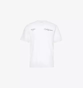 Футболка из хлопкового джерси с графическим принтом Trapstar x selfridges Trapstar, белый