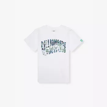 Футболка из хлопкового джерси с круглым вырезом и фирменным принтом для детей 4–16 лет Billionaire Boys Club, белый