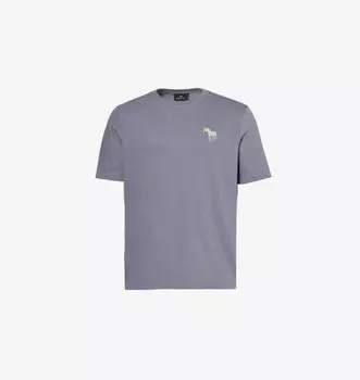 Футболка из хлопкового джерси с круглым вырезом и графическим принтом Ps By Paul Smith, серый