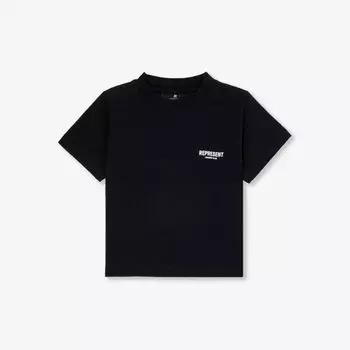 Футболка из хлопкового джерси с логотипом 1–4 года Represent, черный