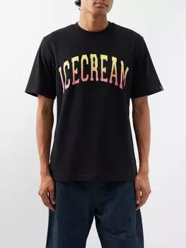 Футболка из хлопкового джерси с логотипом college ICECREAM, черный