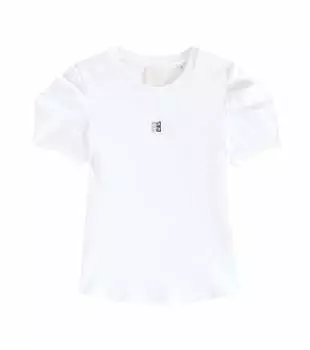 Футболка из хлопкового джерси с логотипом Givenchy, белый