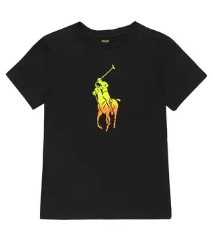 Футболка из хлопкового джерси с логотипом Polo Ralph Lauren, черный