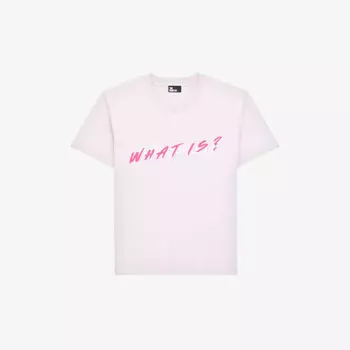 Футболка из хлопкового джерси с логотипом The Kooples, розовый