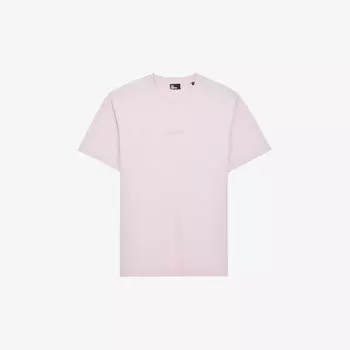Футболка из хлопкового джерси с логотипом The Kooples, розовый