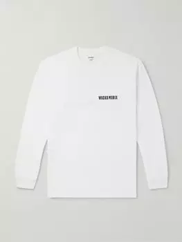 Футболка из хлопкового джерси с логотипом WACKO MARIA, белый