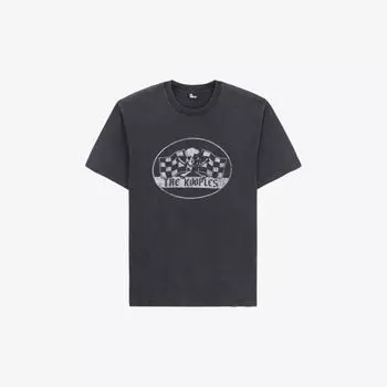 Футболка из хлопкового джерси с принтом черепа и логотипом The Kooples, черный