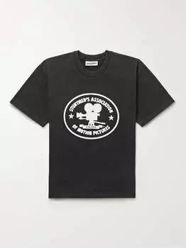 Футболка из хлопкового джерси с принтом Cherry La, черный