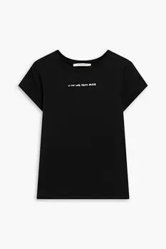 Футболка из хлопкового джерси с принтом Etre Cecile, черный