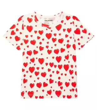 Футболка из хлопкового джерси с принтом Mini Rodini, мультиколор