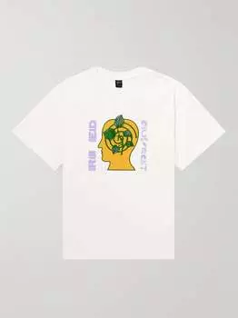 Футболка из хлопкового джерси с принтом Nature Nurture BRAIN DEAD, белый