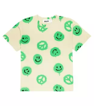 Футболка из хлопкового джерси с принтом Riley MOLO, разноцветный