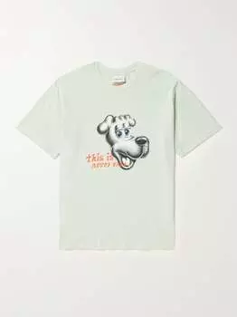 Футболка из хлопкового джерси с принтом Ryota Daimon THISISNEVERTHAT, зеленый