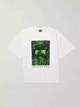 Футболка из хлопкового джерси с принтом SMALL TALK, белый