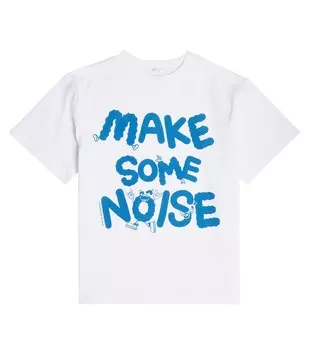 Футболка из хлопкового джерси с принтом Stella McCartney Kids, разноцветный