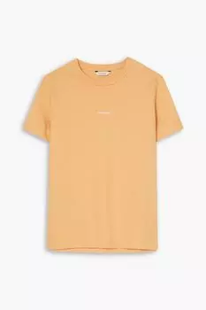 Футболка из хлопкового джерси с принтом Suzana HOLZWEILER, персиковый