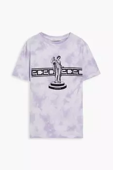 Футболка из хлопкового джерси с принтом тай-дай Etre Cecile, лавандовый