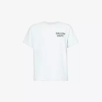 Футболка из хлопкового джерси с сувенирным логотипом Gallery Dept, синий