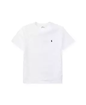 Футболка из хлопкового джерси с v-образным вырезом для Big Boys Polo Ralph Lauren, розовый