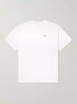 Футболка из хлопкового джерси с вышитым логотипом Wtaps, белый
