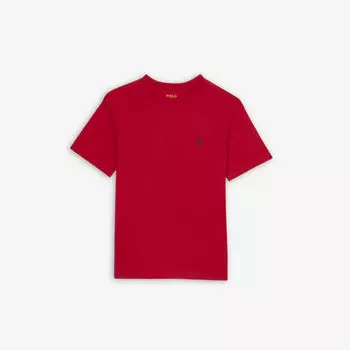 Футболка из хлопкового джерси с вышитым логотипом для мальчиков Polo Ralph Lauren, красный