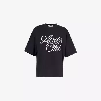 Футболка из хлопкового джерси с вышитым текстом от Asher 4Th & Reckless, черный